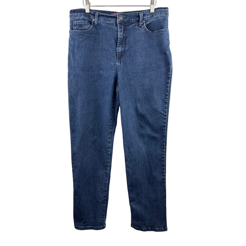 Women’s Gloria Vanderbilt Size 14 Dark Blue Straight Leg Jeans